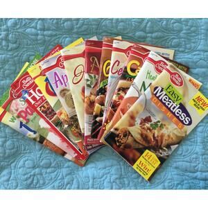 Vintage Betty Crocker Soft Cover Cook Books Destash Lot of 12